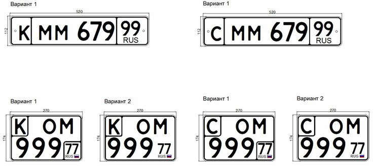 С 1 января в России введут новые размеры и формы автономеров