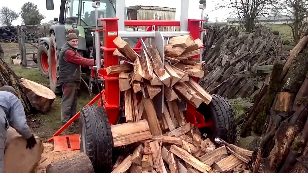 Как за бугром заготавливают дрова
