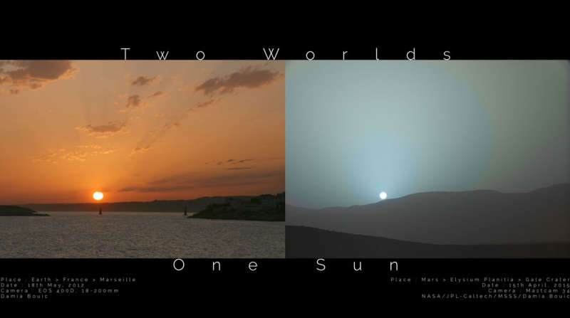 Два мира, одно Солнце - на Земле и на Марсе
