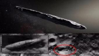 Странный астероид Оумуамуа - двойник корабля пришельцев на Луне?..