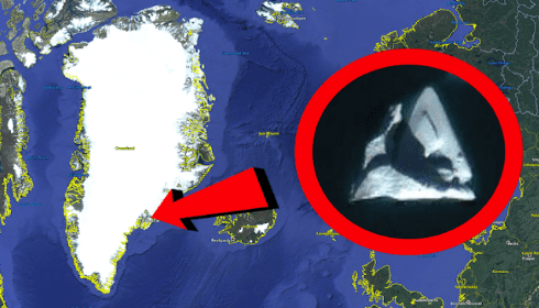 В тающих льдах Гренландии снова найдено НЛО.