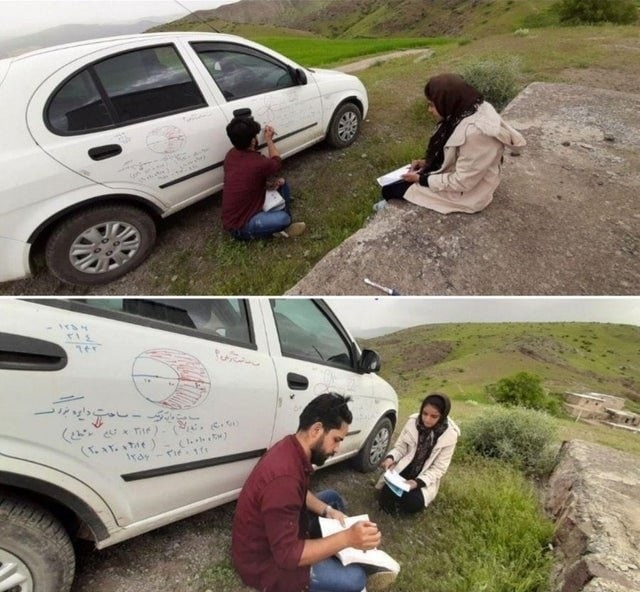 Иранский учитель каждый день ездит на своей машине в деревню, чтобы обучать девушку, которая не может ходить в школу