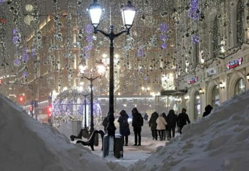 В Москве сильный снегопад