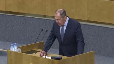 Выступление С.В.Лаврова на пленарном заседании Госдумы, 3 октября 2022 года