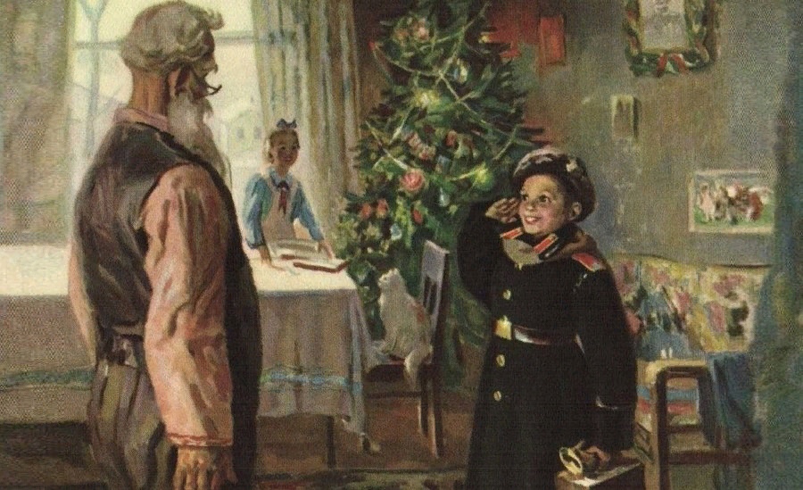 Картина Ф.Решетникова «Прибыл на каникулы», 1948г.