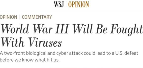 «Третья мировая война будет битвой вирусов»