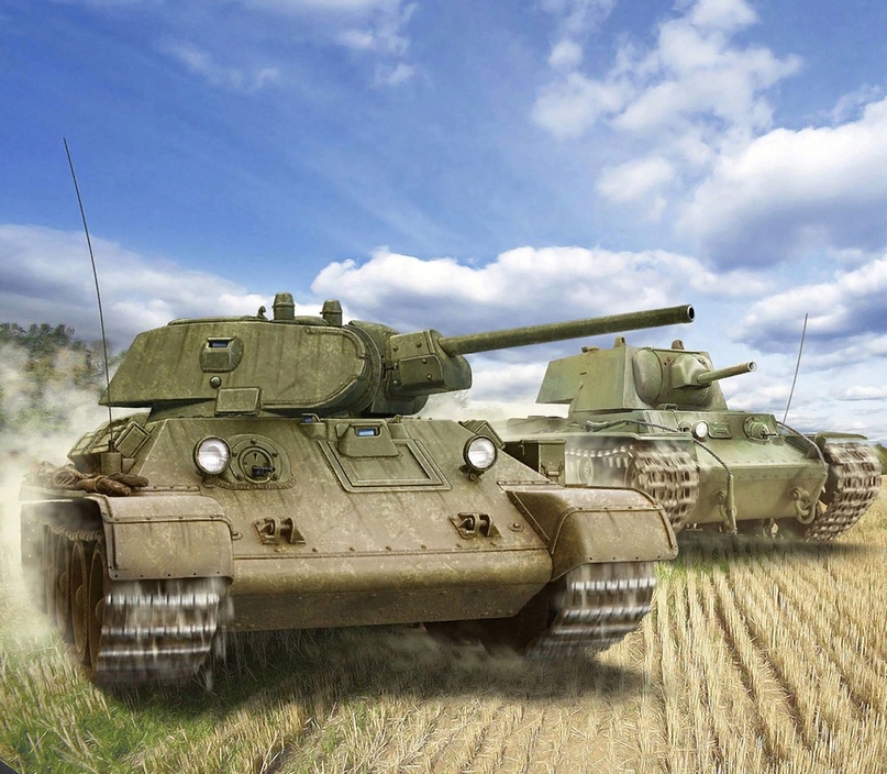Две легенды: Т-34 и КВ-1 приняли на вооружение 84 года назад