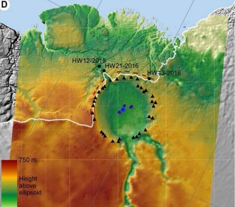 в Гренландии обнаружили кратер