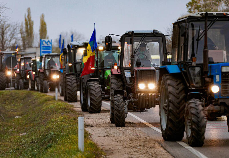 Фермеры в Молдове заблокировали крупнейший КПП на границе с Румынией