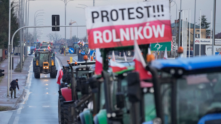 Польшу встревожили пророссийские лозунги на протестах фермеров