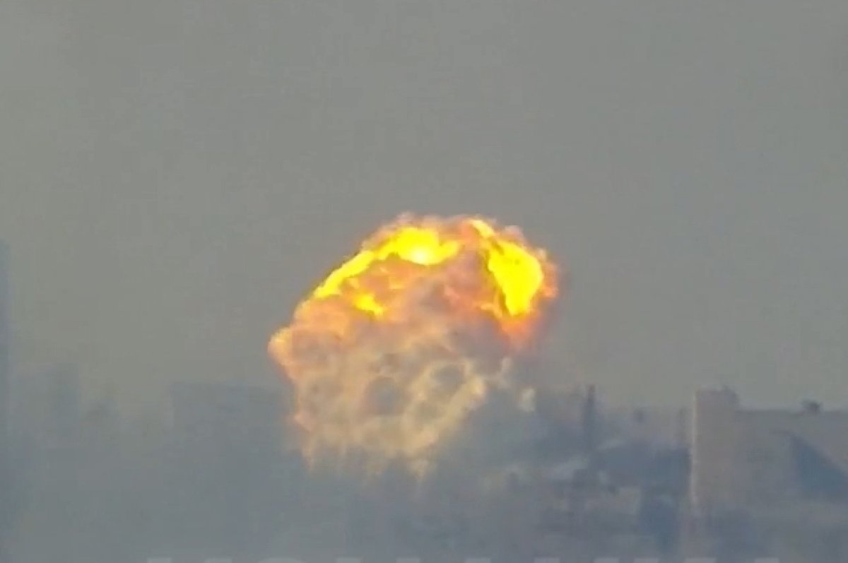 Огненный смерч. 250 боевиков ВСУ испарились после взрыва вакуумной бомбы