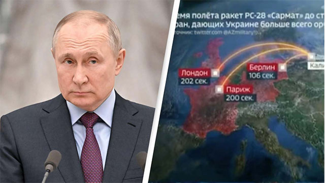 Россия: «решительное» ядерное предупреждение Путина