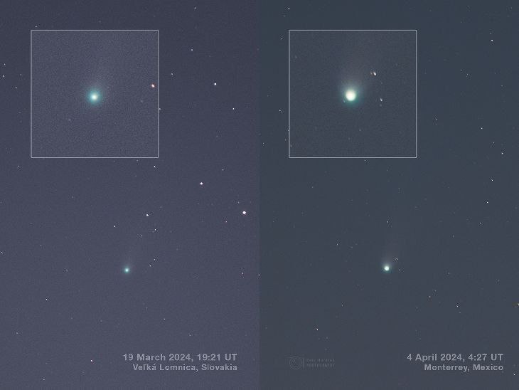 На фото комета 12P/Понс-Брукса, также известная как «Комета Дьявола».