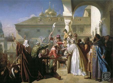 В 1682 году стрельцы подняли в Москве мятеж против десятилетнего царя Петра.