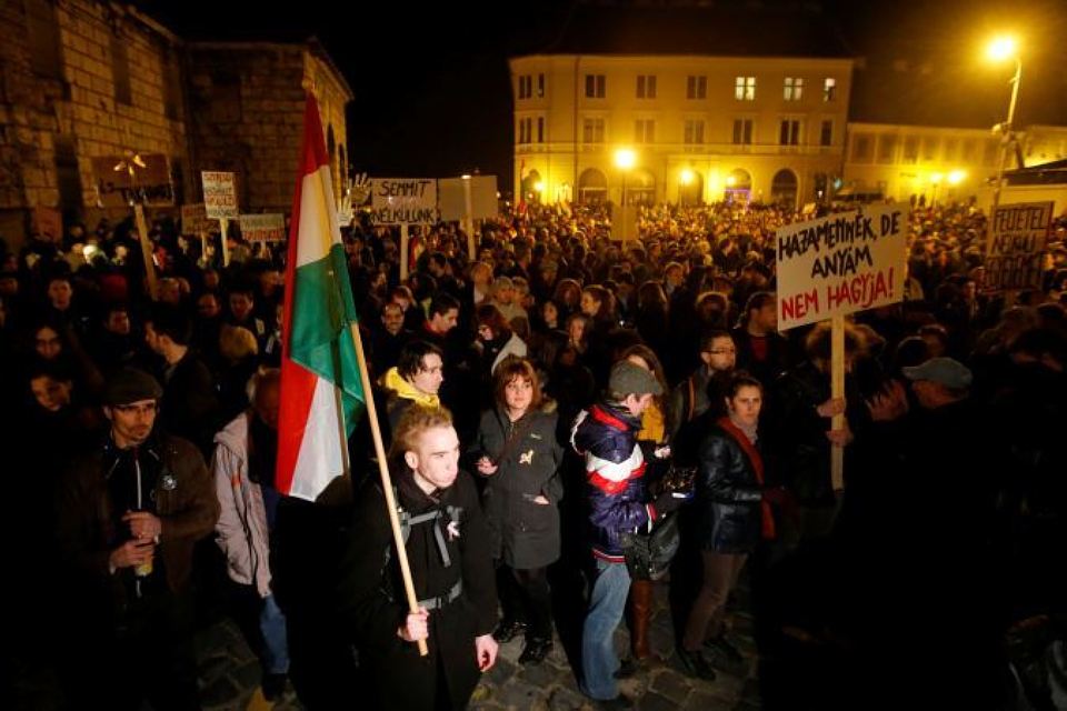 В Будапеште прошла акция в поддержку угнетенных наций на Украине