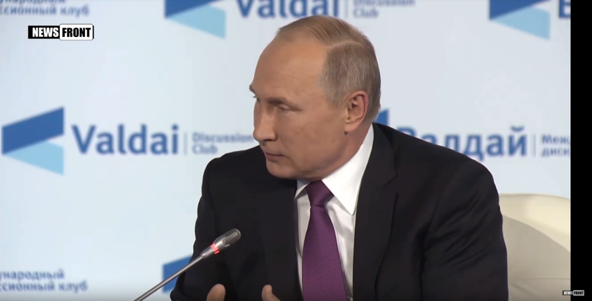 Прямой эфир: выступление Владимира Путина на “Валдае”