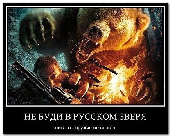 Не тыкай в русского медведя палкой, заломает