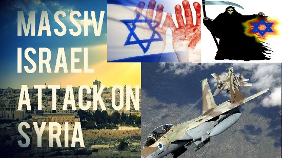 Сионисты атакуют Сирию. Сирийская ПВО уничтожает израильские цели