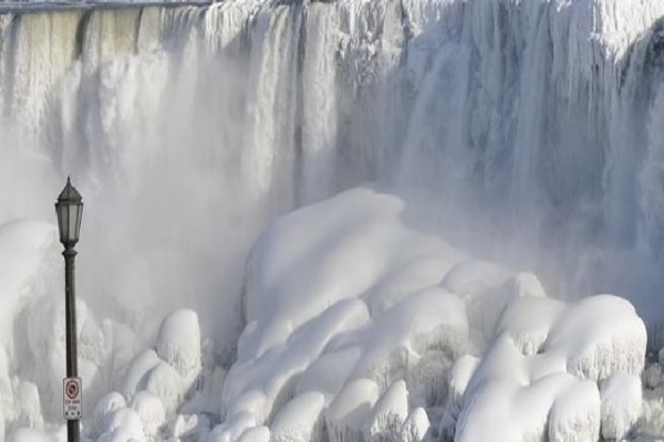 Замерзающая иллюзия Ниагарского водопада