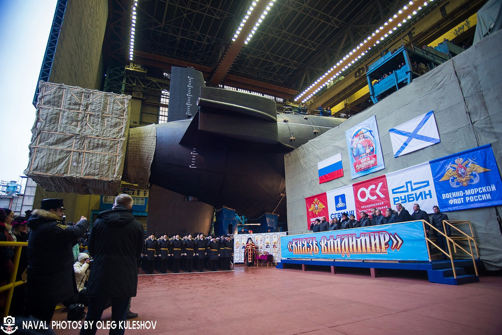 В 2018 году Северный флот проведёт испытания атомного подводного ракетоносца "Князь Владимир"