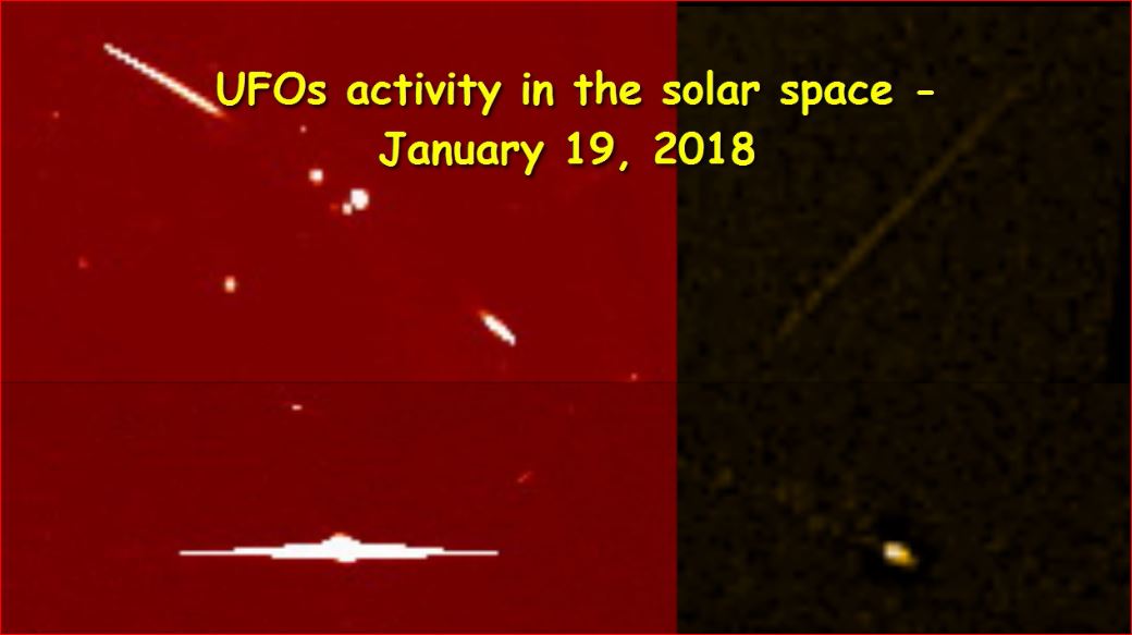 Активность НЛО в околосолнечном пространстве - 19 января 2018