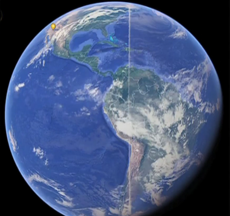 На снимках Google Earth найдена таинственная линия вокруг Земли