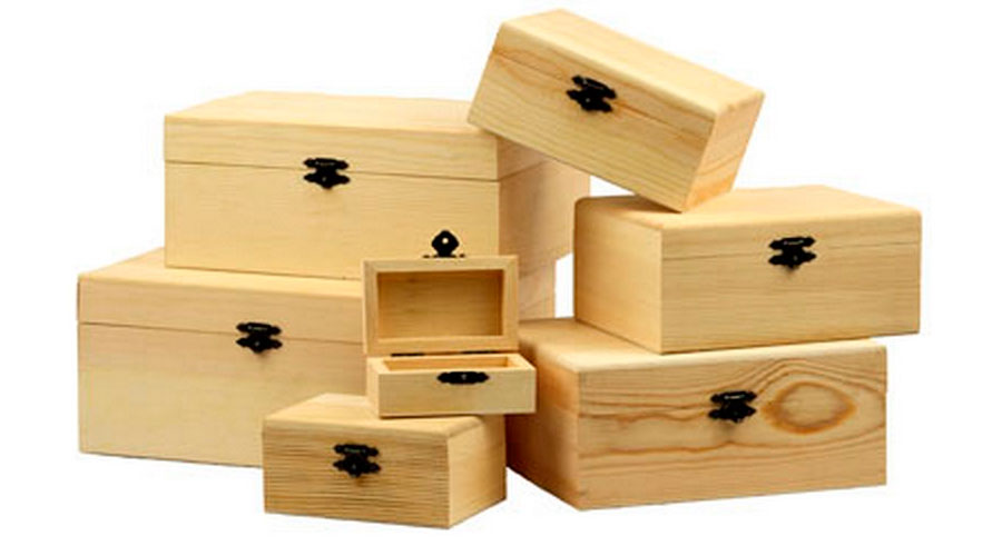 Деревянные коробки: используемые материалы для изготовления и декорирование