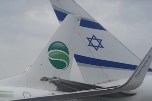 В аэропорту Тель-Авива столкнулись два самолета