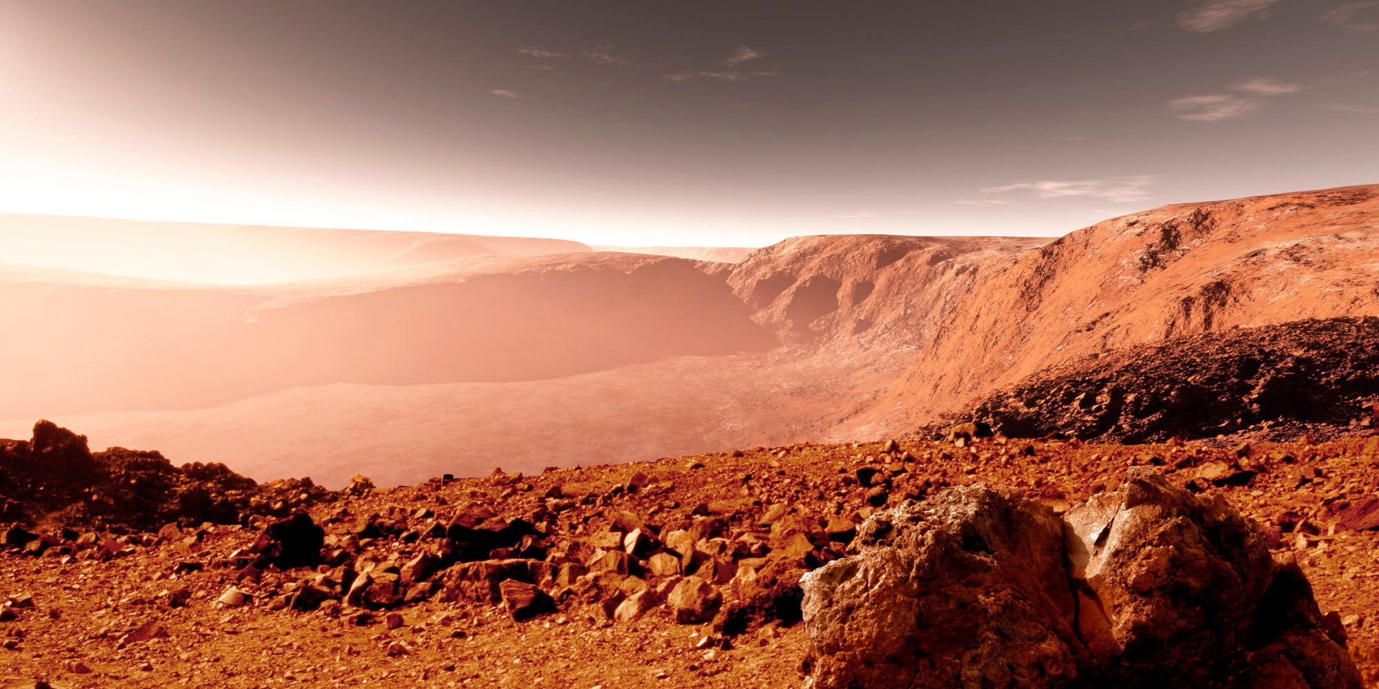Панорамная съемка Марса от NASA (февраль 2018)