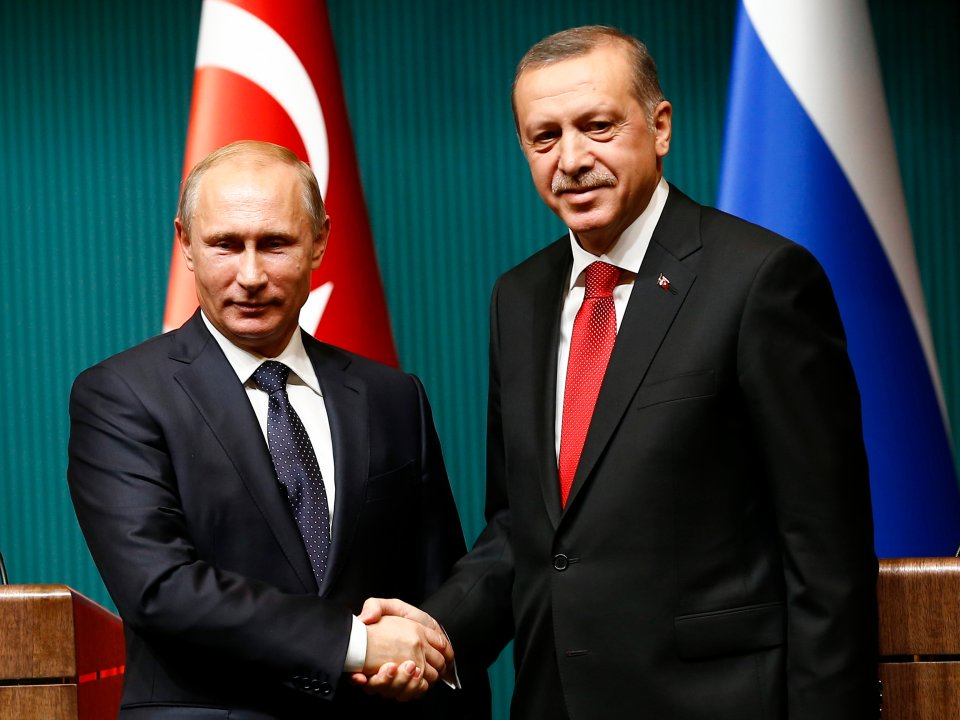 Приветственная церемония для Путина в Анкаре