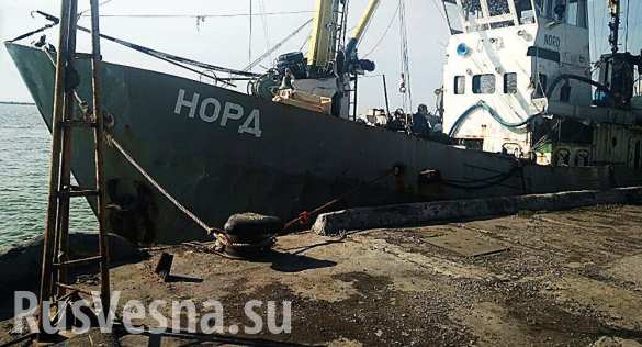 Экипаж захваченного Украиной судна «Норд» отказался возвращаться без капитана