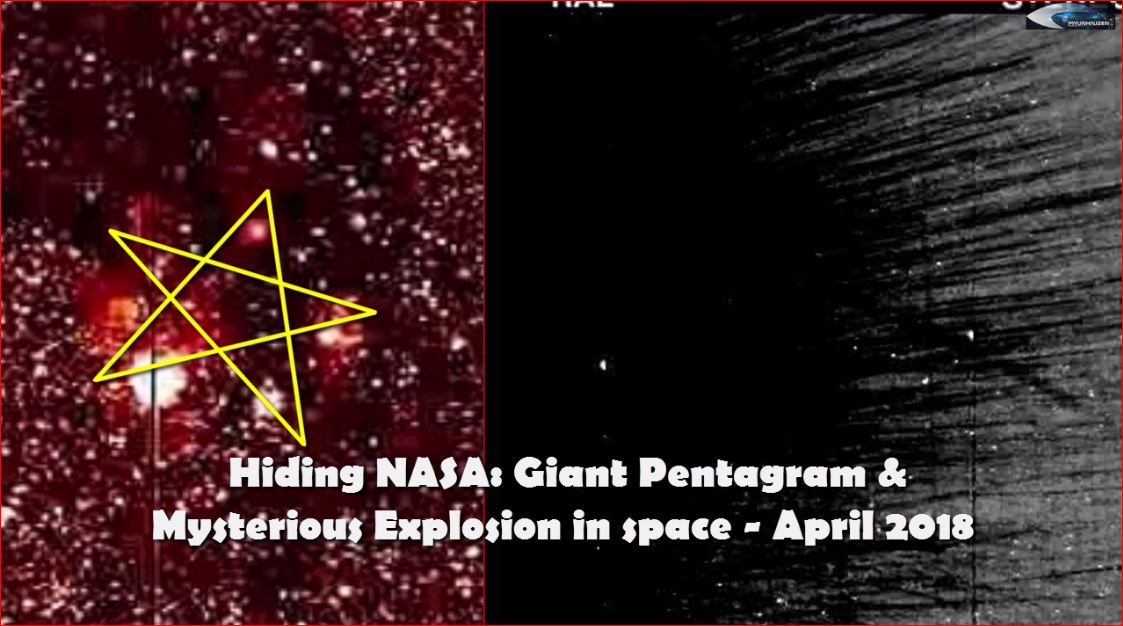 Сокрытие NASA: Гигантская пентаграмма и мистический взрыв в космосе - Апрель 2018