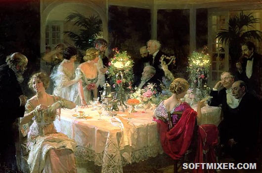 Ужин в стиле XIX века