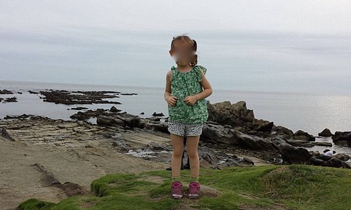 Папа хотел сделать фото своей дочери на фоне моря, но то что он увидел за ней привело его в испуг