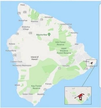 Гаваи. Карта катаклизма.