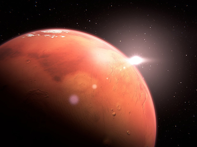 Специалисты NASA нашли признаки жизни на Марсе