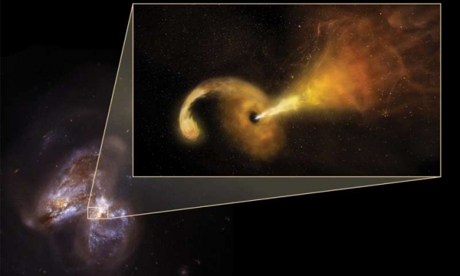 Астрономы впервые увидели звездную трапезу черной дыры