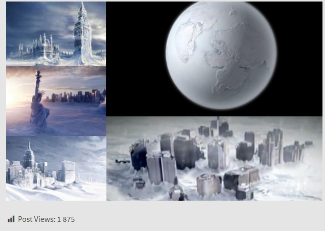 Земной шар может превратиться в Снежный шар в любой момент.