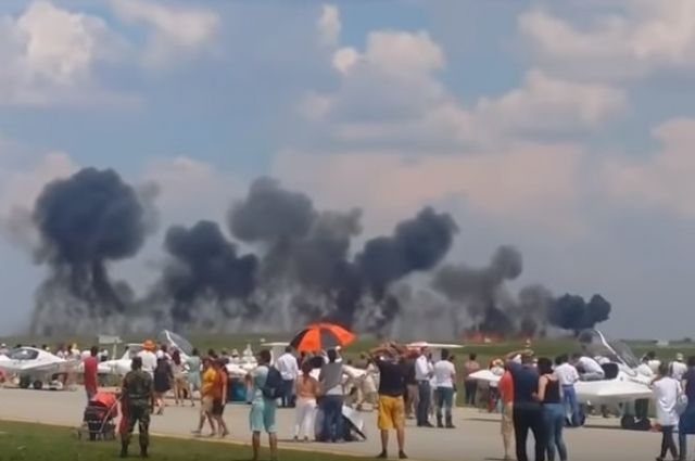 В сети разместили видео с места крушения МиГ-21 в Румынии