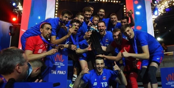 Российские волейболисты взяли золото Лиги наций