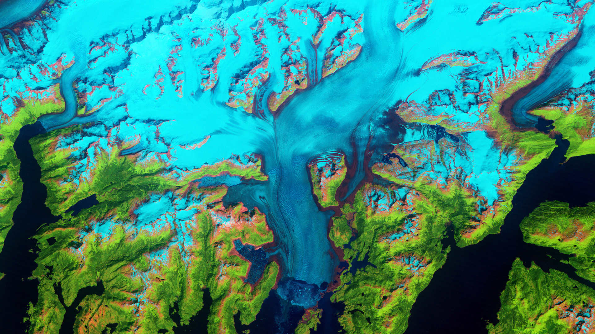 NASA показало «отступающий» ледник на Аляске