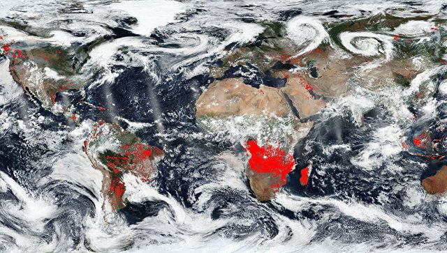 Спутники НАСА зафиксировали рекордное число пожаров на Земле