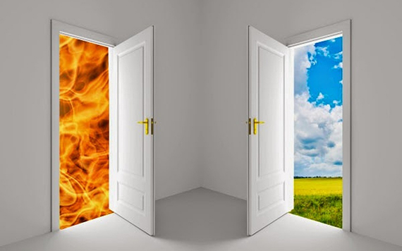 Логическая задачка о дверях в рай и ад
