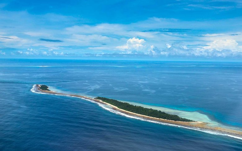 Острова Тувалу растут вместе с увеличением уровня Мирового океана