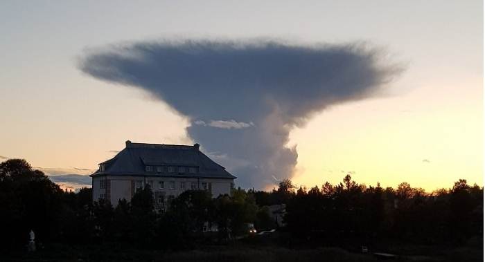 Необычное облако в Сортавале