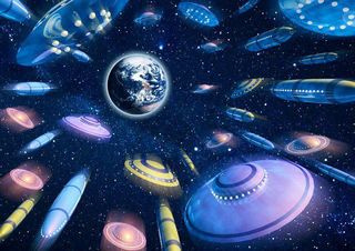 Флот Света:Есть миллиарды галактических кораблей, предназначенных для удаления с Земли наиболее проблемных исполнителей смерти и разрушений.