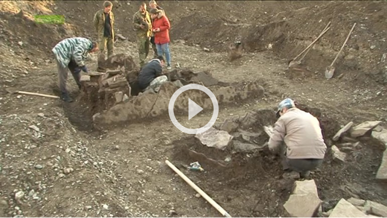 В центре Абакана археологи нашли курган скифского времени - ему 2,5 тысячи лет