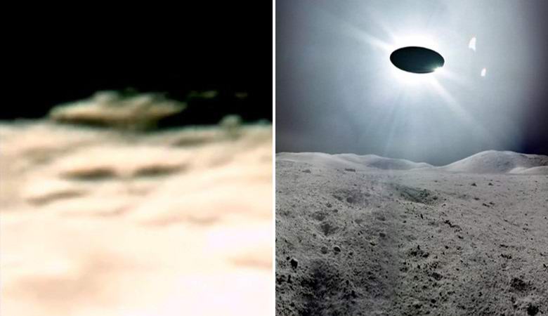 На поверхности Луны запечатлели «летающую тарелку» и «лицо пришельца»