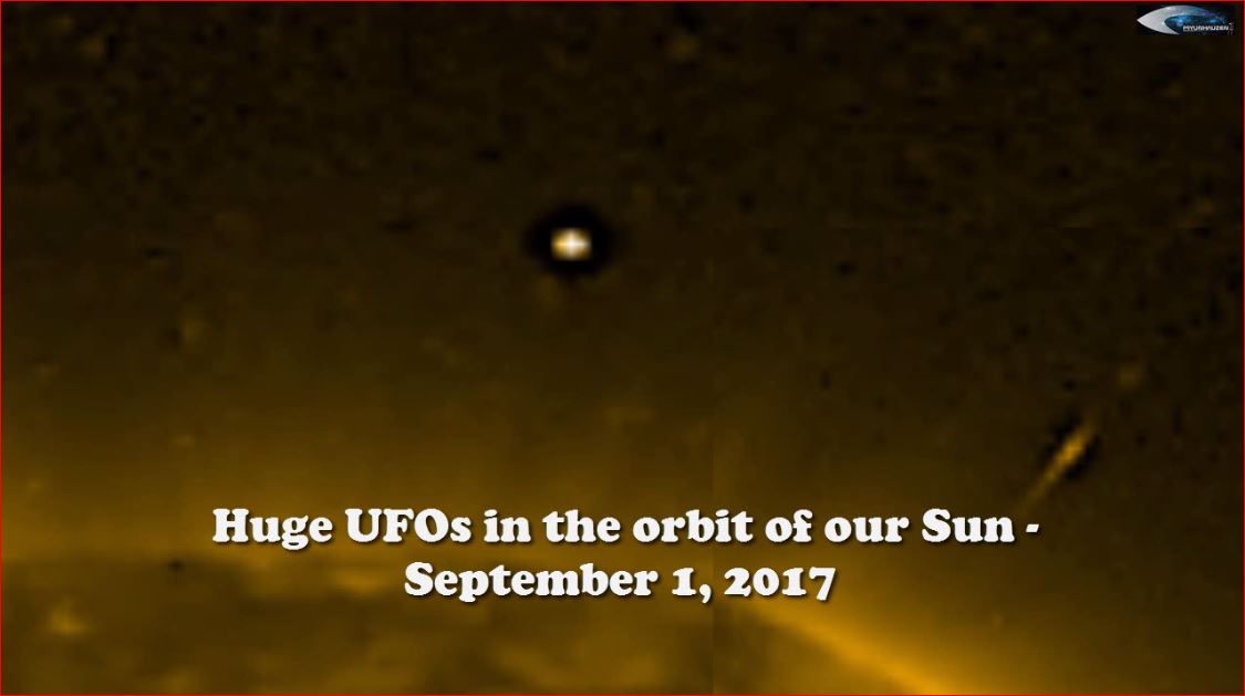 НЛО на орбите нашего Солнца - 1 сентября 2017