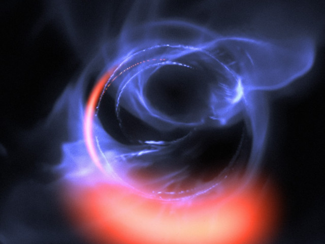 Астрономы впервые увидели движение вещества на очень близком расстоянии от черной дыры